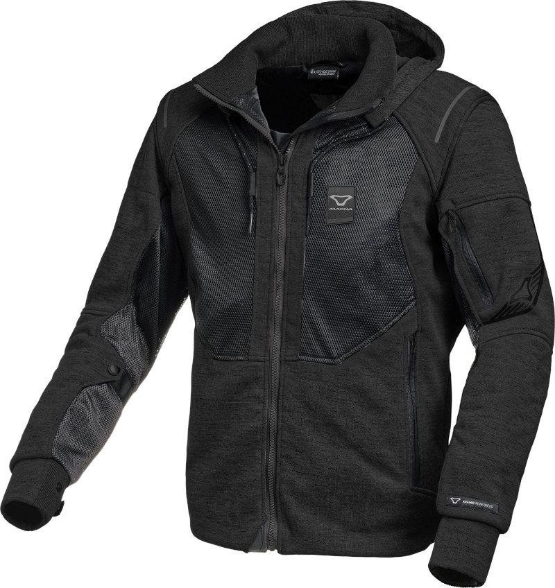 Breeze Motorrad Zip Hoodie - Schwarz - 2XL - unisex