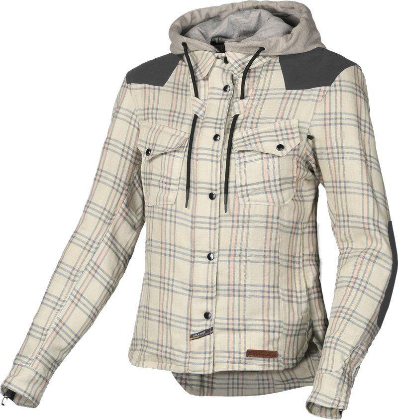 MACNA INLAND Damenhoodie beige-braun-pink L