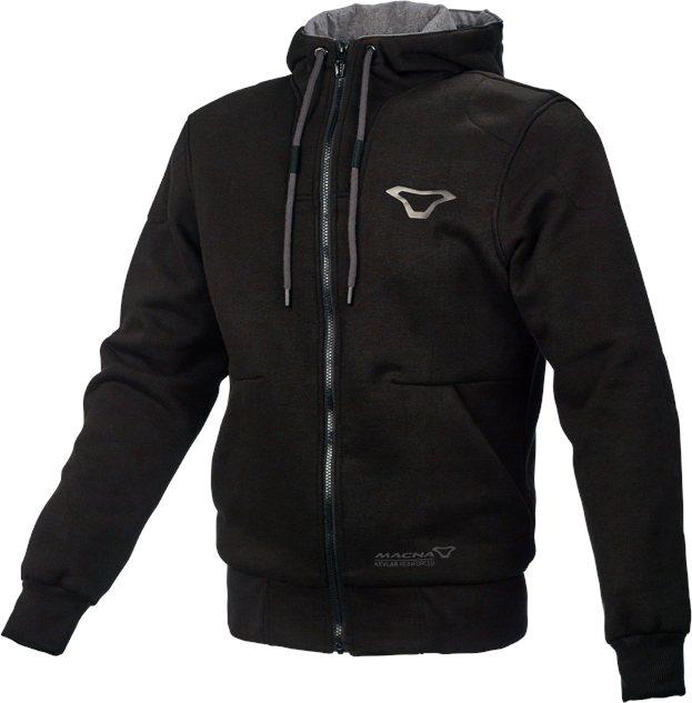 Macna Nuclone Motorrad Zip Hoodie, schwarz, XL