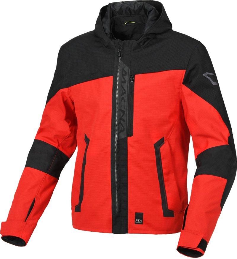 Macna Motorradjacke, Riggor Rot/Schwarz L