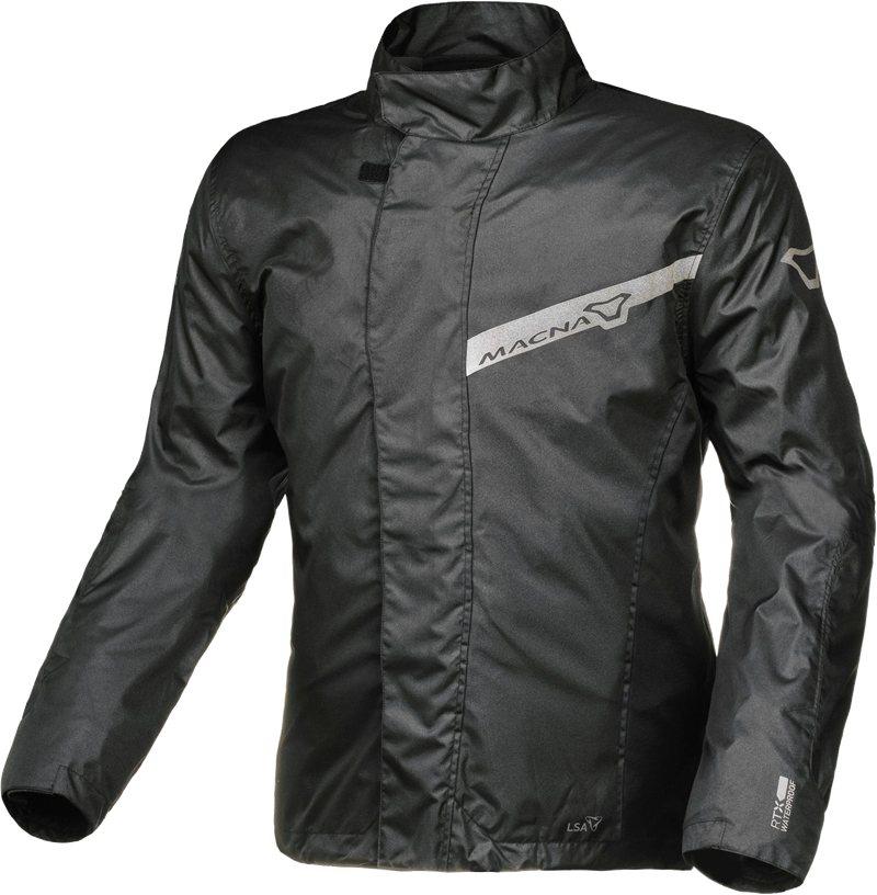 Macna Spray Damen Motorrad Regenjacke, Schwarz, L