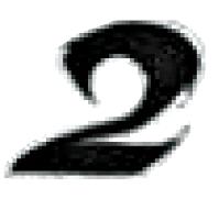 MM STARTNUMMER "2" schwarz 9cm
