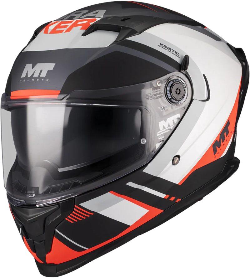 MT Braker SV Inception helmet matt black-red B5