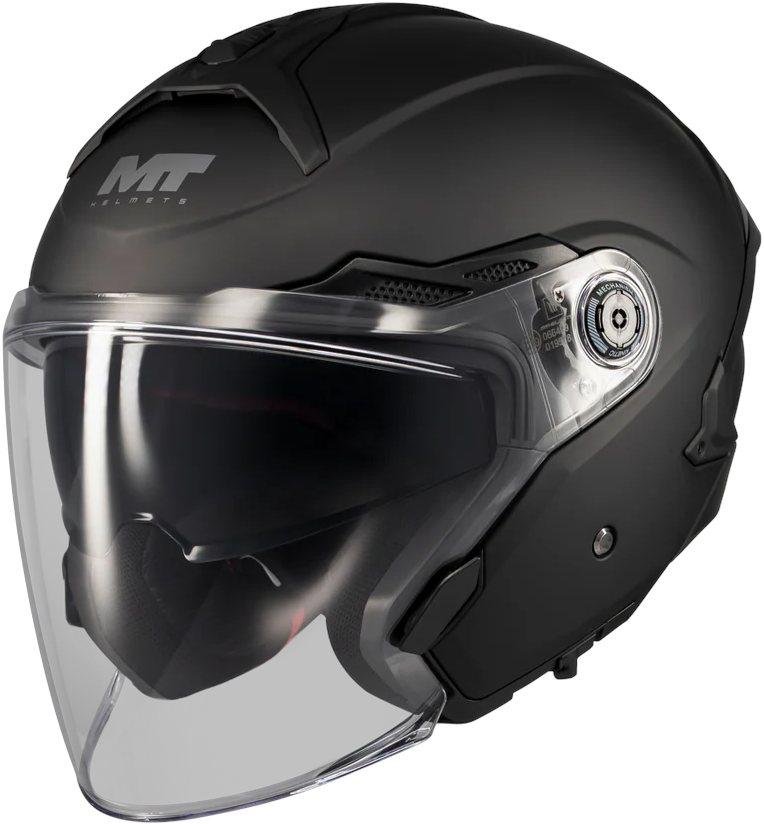 MT Cosmo SV Pure jet helmet matt black A1