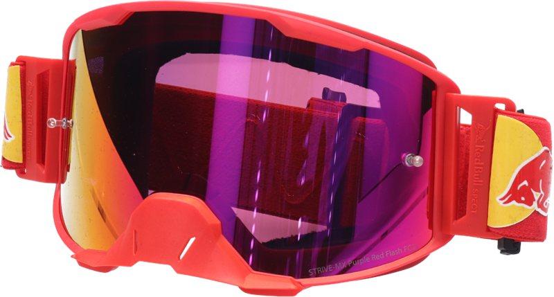 Red Bull Spect Strive 006S MX goggles red violet lens tinted