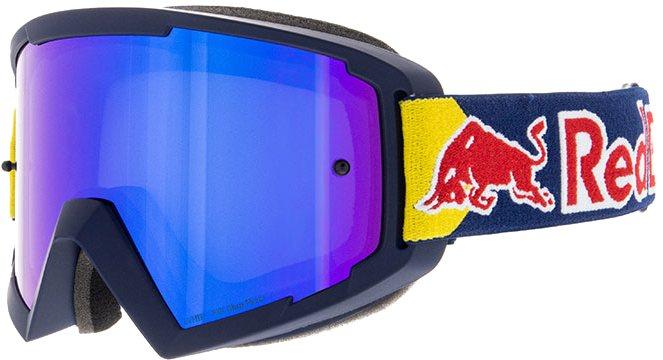Red Bull Spect Whip MX goggles blue-blue flash lens grey-blue mirrored