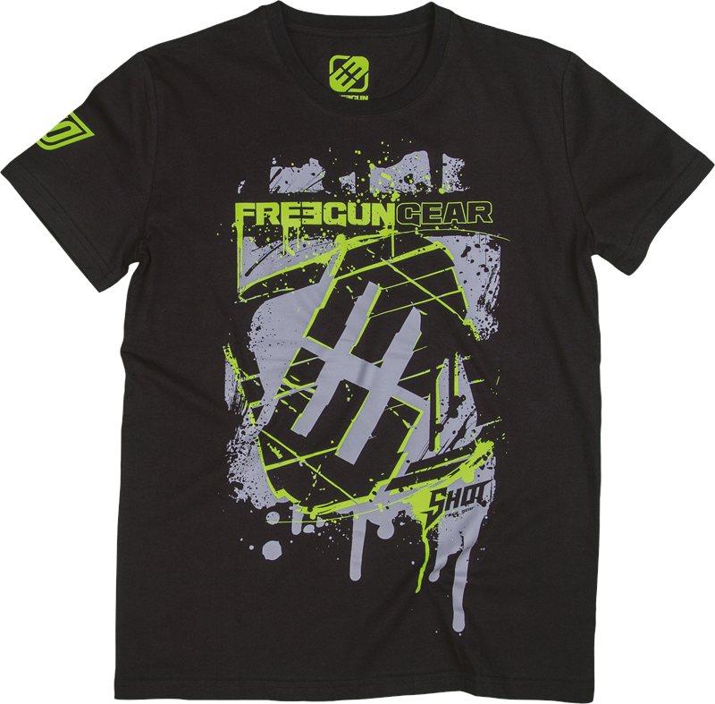 Shot Freegun Square T-Shirt black-grey-green