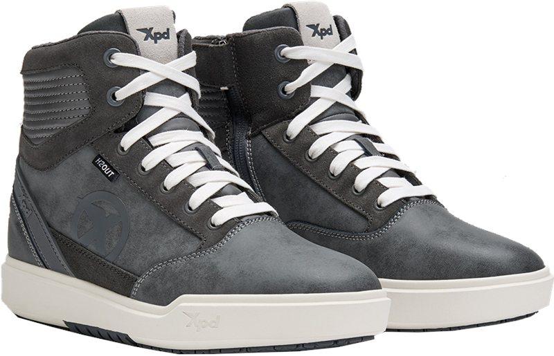 XPD MOTO WAY H2OUT Stiefel grau-weiss 48